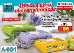 SLEEPY YÜZEY TEMİZLİK HAVLUSU ÇEŞİTLERİ 100'LÜ